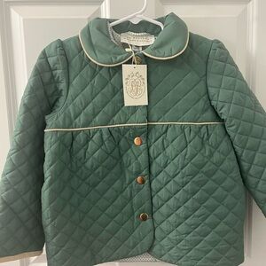 The Beaufort Bonnet Company Carlyle Quilted Coat Girls 6 NWT